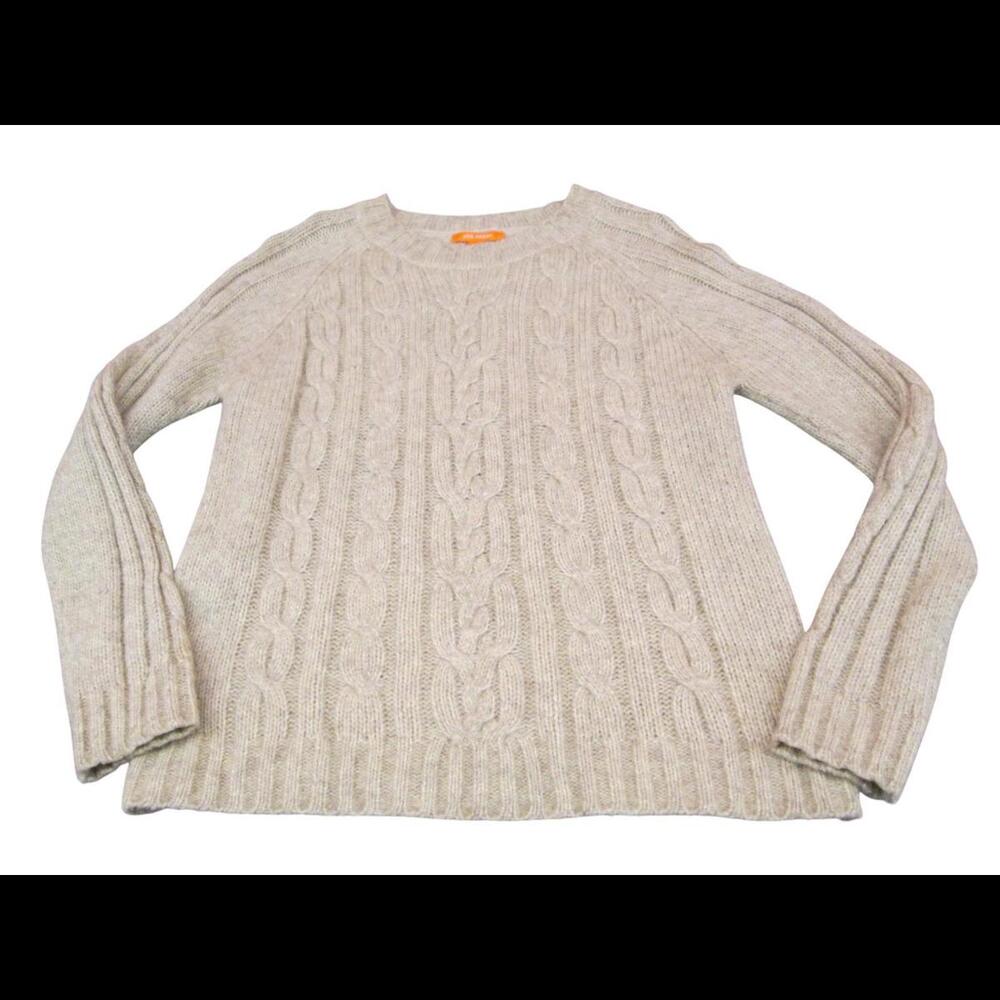 Womens Size Large Cozy Cable Knit Sweater by Joe Fresh - Beige